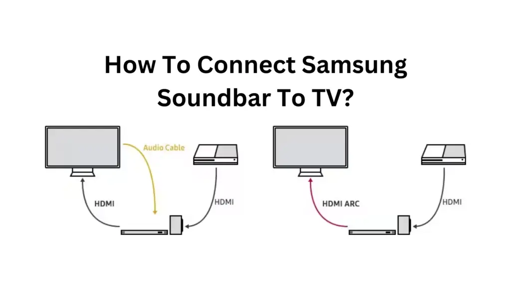 how to connect samsung soundbar to tv