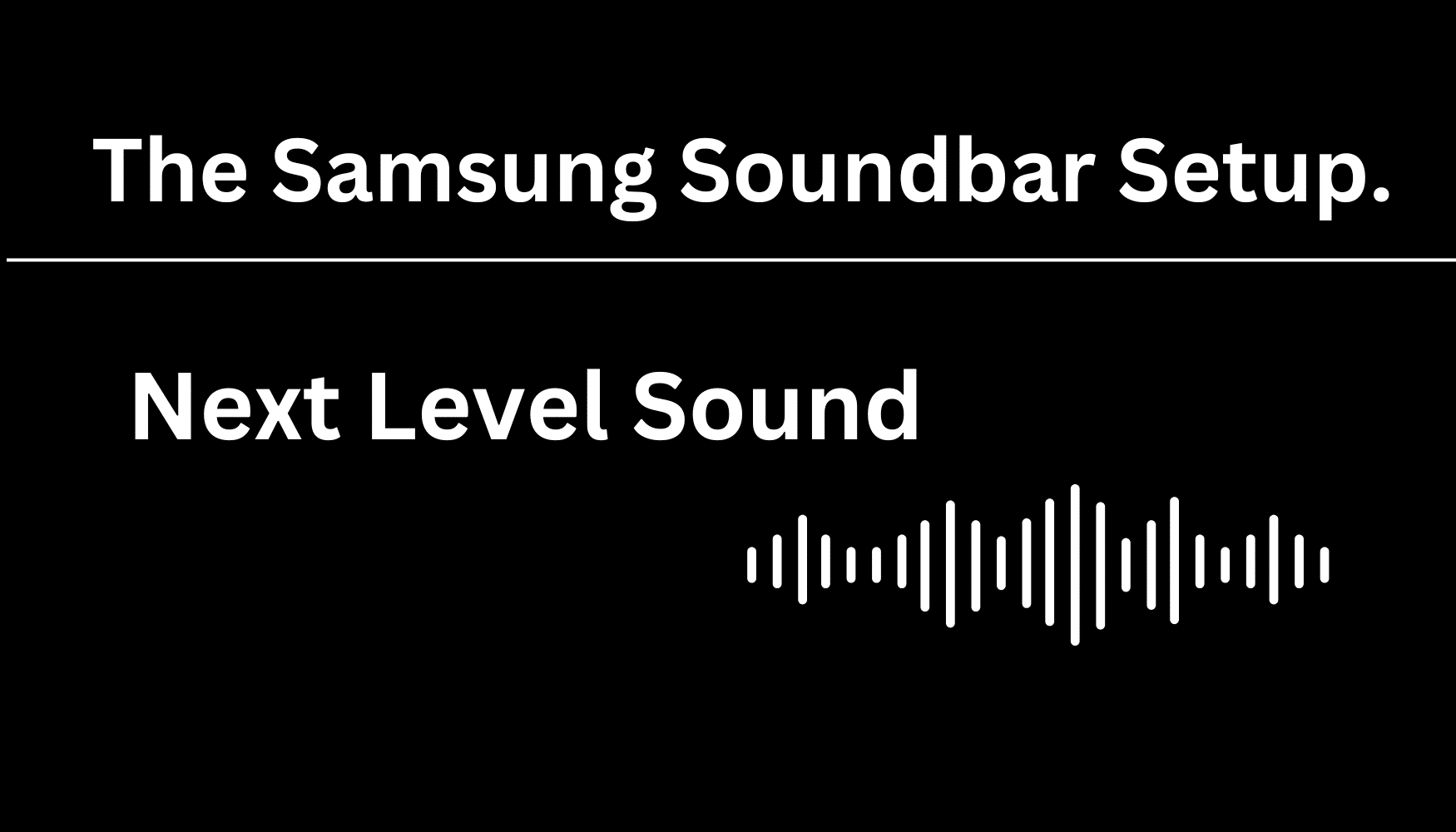 samsung soundbar setup