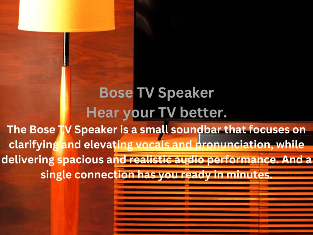 Bose TV Speaker Hear your TV better