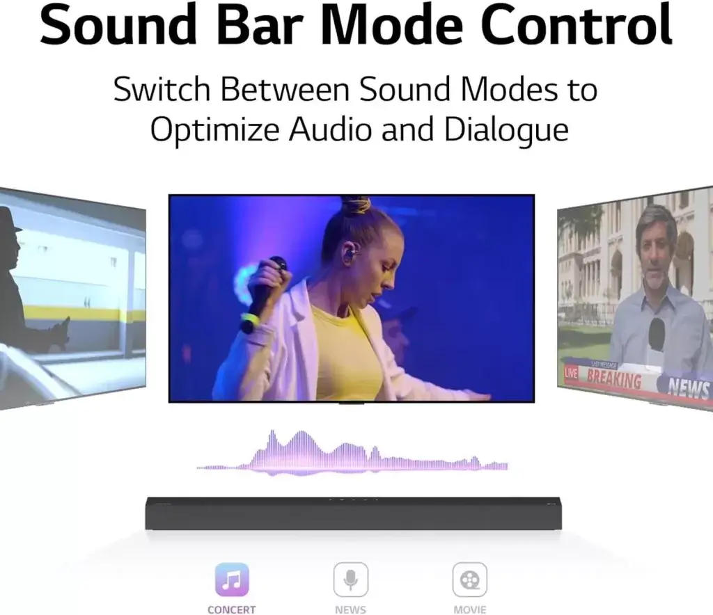 Sound Bar Mode Control
